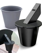 Grill Grease Collector with Fitted Lid and Reusable Liner for 1.6 Inch Square Spouts All Vera Mart