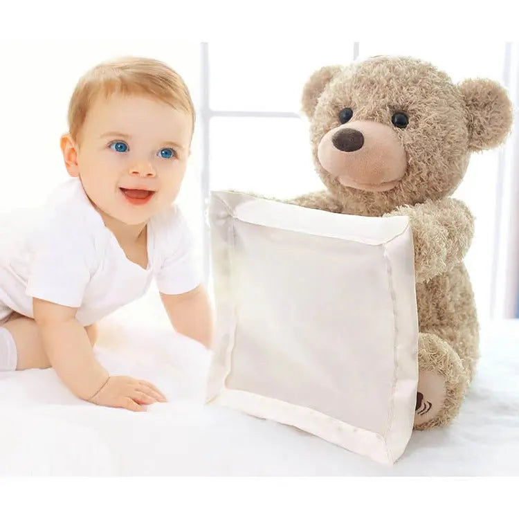 Interactive Plush Toy with Peekaboo Motion and Soothing Music, Removable Cover All Vera Mart