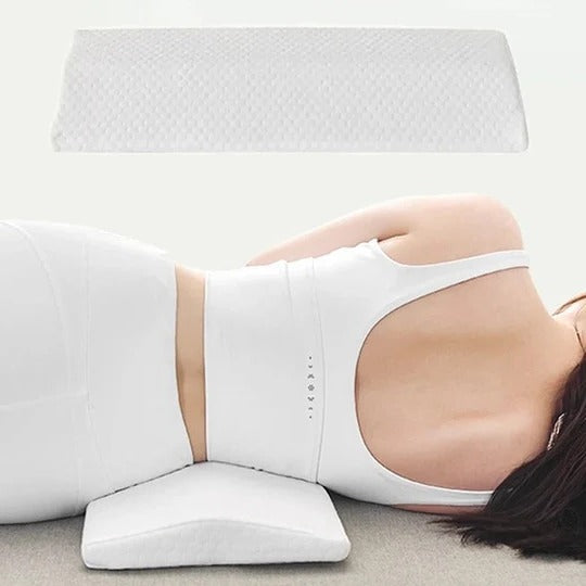 Lumbar Support Pillow with Contoured Spine Alignment and Heat Reducing Airflow All Vera Mart