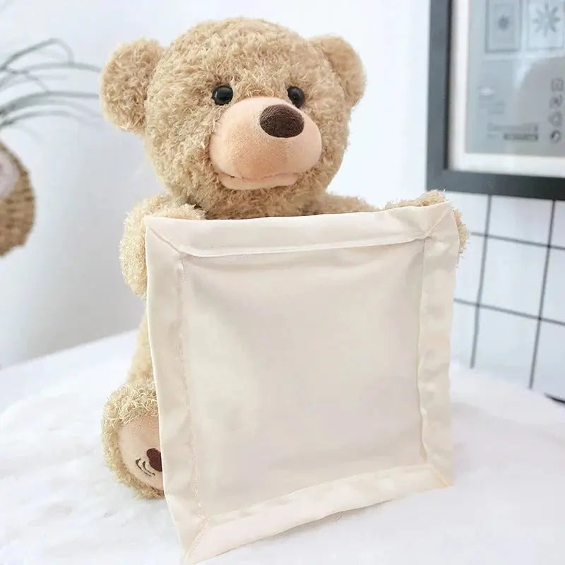 Interactive Plush Toy with Peekaboo Motion and Soothing Music, Removable Cover All Vera Mart