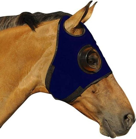 Horse Vision Blinder Hood with Cup-Shaped Side Blockers and Adjustable Hook Loop Closures All Vera Mart