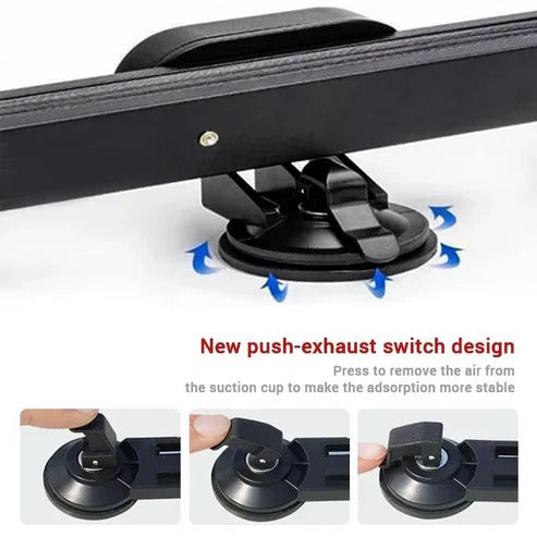 Retractable Car Sunshade with Aluminum Membrane and Dual Panel Coverage, 59-79in All Vera Mart