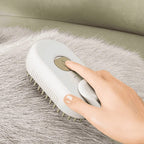 Steam Dog Grooming Brush with Silicone Teeth and Fur Collection Chamber All Vera Mart