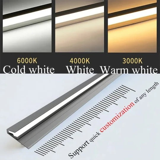 Angled LED Under Cabinet Bar with Sensor Switch and Trimmable Design All Vera Mart