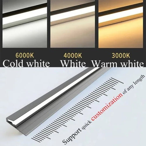 Angled LED Under Cabinet Bar with Sensor Switch and Trimmable Design All Vera Mart