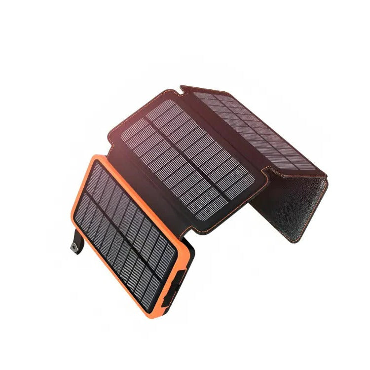 26,800mAh Solar Power Bank with Foldable Panels and Dual Ports, Flashlight All Vera Mart