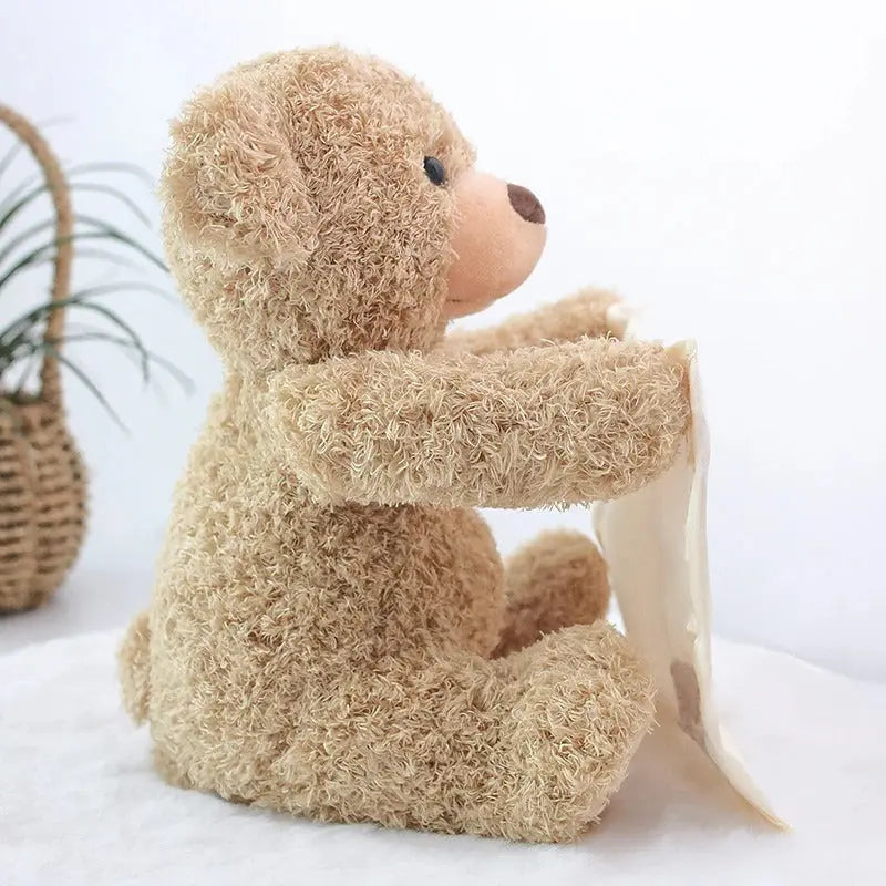 Interactive Plush Toy with Peekaboo Motion and Soothing Music, Removable Cover All Vera Mart