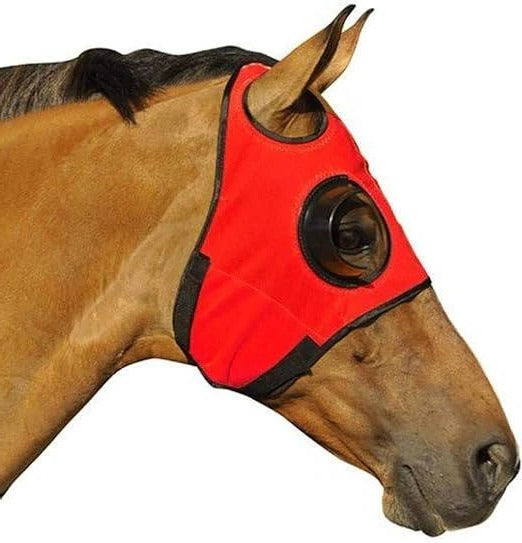 Horse Vision Blinder Hood with Cup-Shaped Side Blockers and Adjustable Hook Loop Closures All Vera Mart