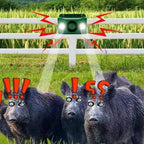 Solar Animal Deterrent Light with Dual Spotlight and Alarm Sound All Vera Mart