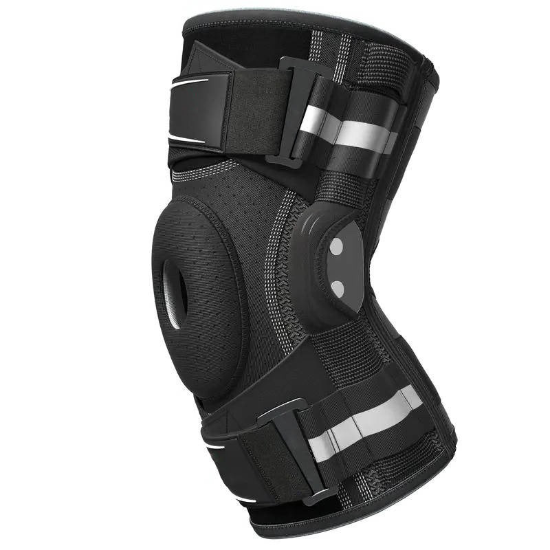 Hinged Knee Brace with Copper Stabilizers and Gel Patella Protection, Open Design All Vera Mart