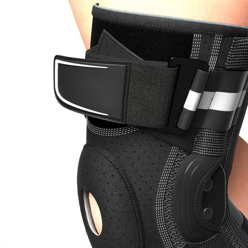 Hinged Knee Brace with Copper Stabilizers and Gel Patella Protection, Open Design All Vera Mart