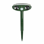 Ultrasonic Animal Deterrent with Solar Panel and LED Strobe, 30ft Motion Sensor All Vera Mart