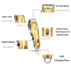 Hair Clipper Set with Outliner Trimmer and Foil Shaver, Cordless Rechargeable All Vera Mart