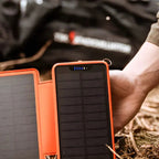 26,800mAh Solar Power Bank with Foldable Panels and Dual Ports, Flashlight All Vera Mart