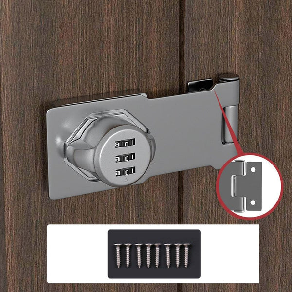 Combination Cabinet Lock with Three Digit Code and Resettable Dials All Vera Mart