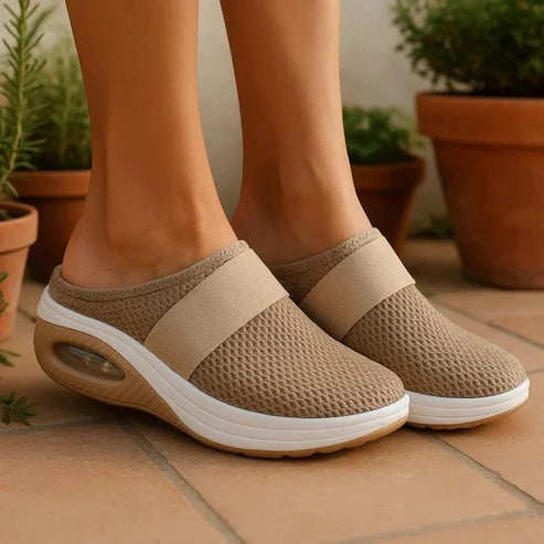 Orthopedic Slippers with Molded Footbed and Ventilated Upper, Slip-On Design All Vera Mart