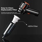 Handheld Vacuum with 90,000 Pa Suction and Six Interchangeable Nozzles for Car Interiors All Vera Mart