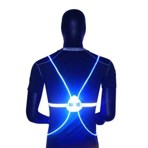 Reflective LED Safety Vest with 360-Degree Visibility and Adjustable Fit, USB Rechargeable All Vera Mart