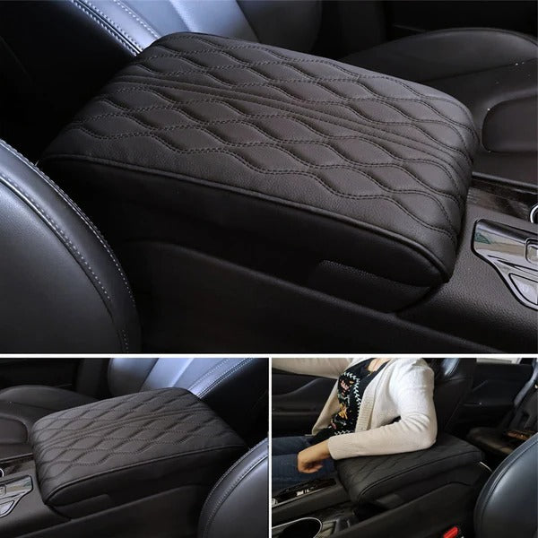 Memory Foam Car Armrest Cushion with Water Resistant Microfiber Cover, Universal Fit All Vera Mart