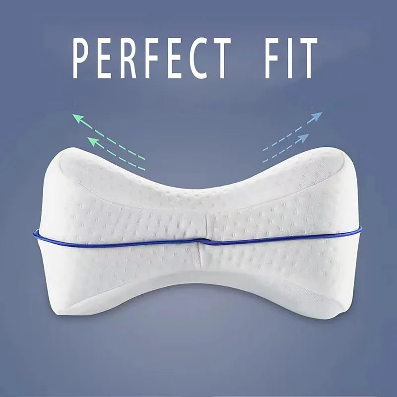 Leg Contour Pillow Covers with Zipper Closure, White 2-Pack All Vera Mart