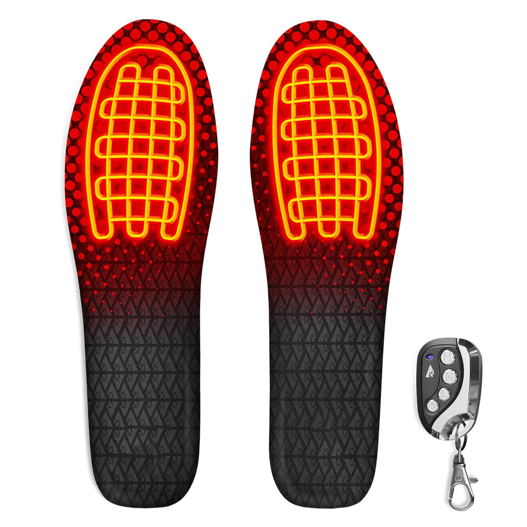 Rechargeable Heated Insoles with Three Heat Levels and 10-Hour Battery All Vera Mart