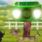 Solar Animal Deterrent Light with Dual Spotlight and Alarm Sound All Vera Mart