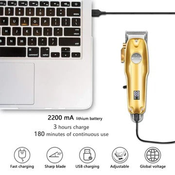 Hair Clipper Set with Outliner Trimmer and Foil Shaver, Cordless Rechargeable All Vera Mart