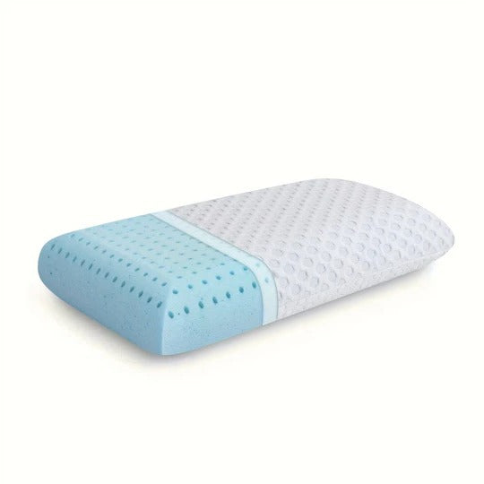 Gel Memory Foam Pillow with Dual-Sided Cooling Surface and Cervical Contour All Vera Mart