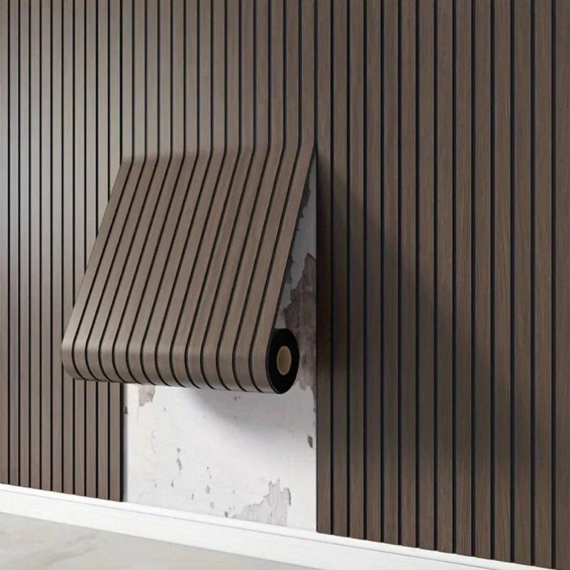 Self Adhesive Wall Panels with Raised Wood Grain Texture and Sound Dampening, Water Resistant All Vera Mart