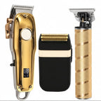 Hair Clipper Set with Outliner Trimmer and Foil Shaver, Cordless Rechargeable All Vera Mart