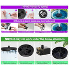 Floating Solar Fountain with 60 Color-Changing LEDs and 7 Interchangeable Nozzles All Vera Mart