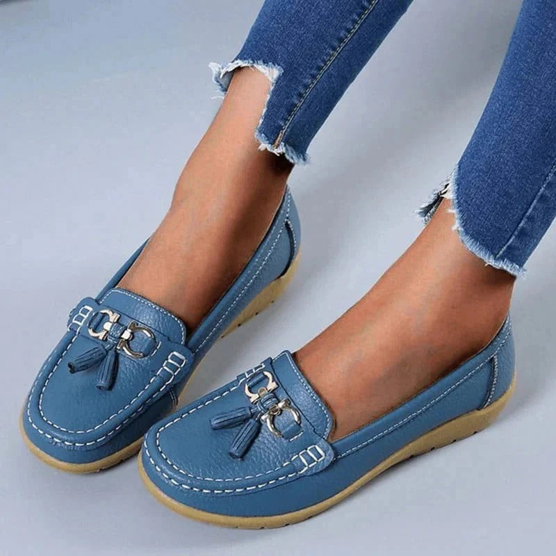Women's Slip On Loafers with Contoured Insoles and Ventilated Upper All Vera Mart