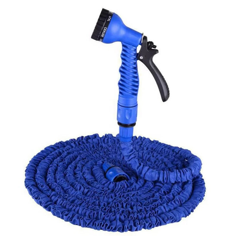 Expandable Garden Hose with 7-Spray Nozzle and Fabric Reinforced Core All Vera Mart