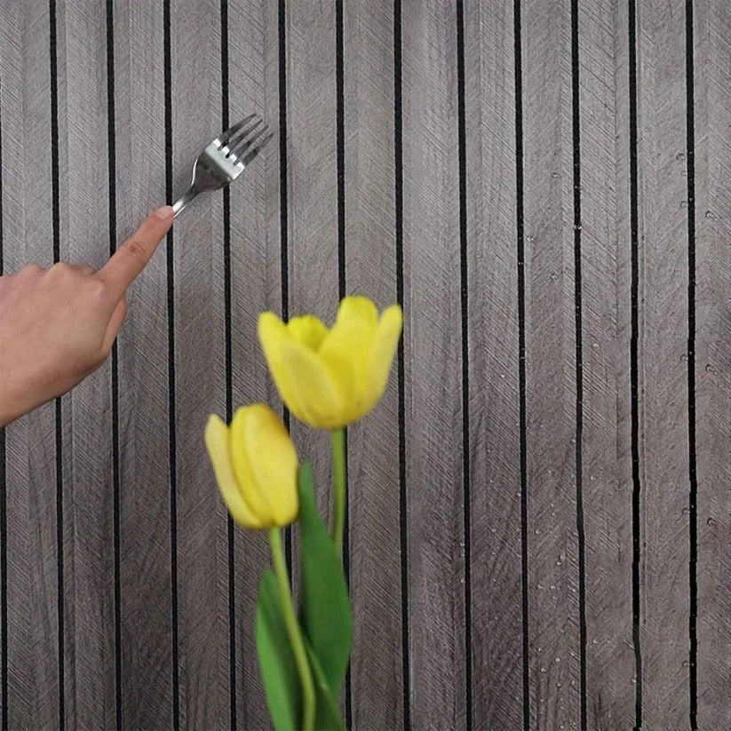 Self Adhesive Wall Panels with Raised Wood Grain Texture and Sound Dampening, Water Resistant All Vera Mart