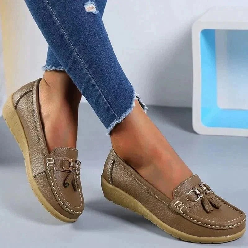 Women's Slip On Loafers with Contoured Insoles and Ventilated Upper All Vera Mart
