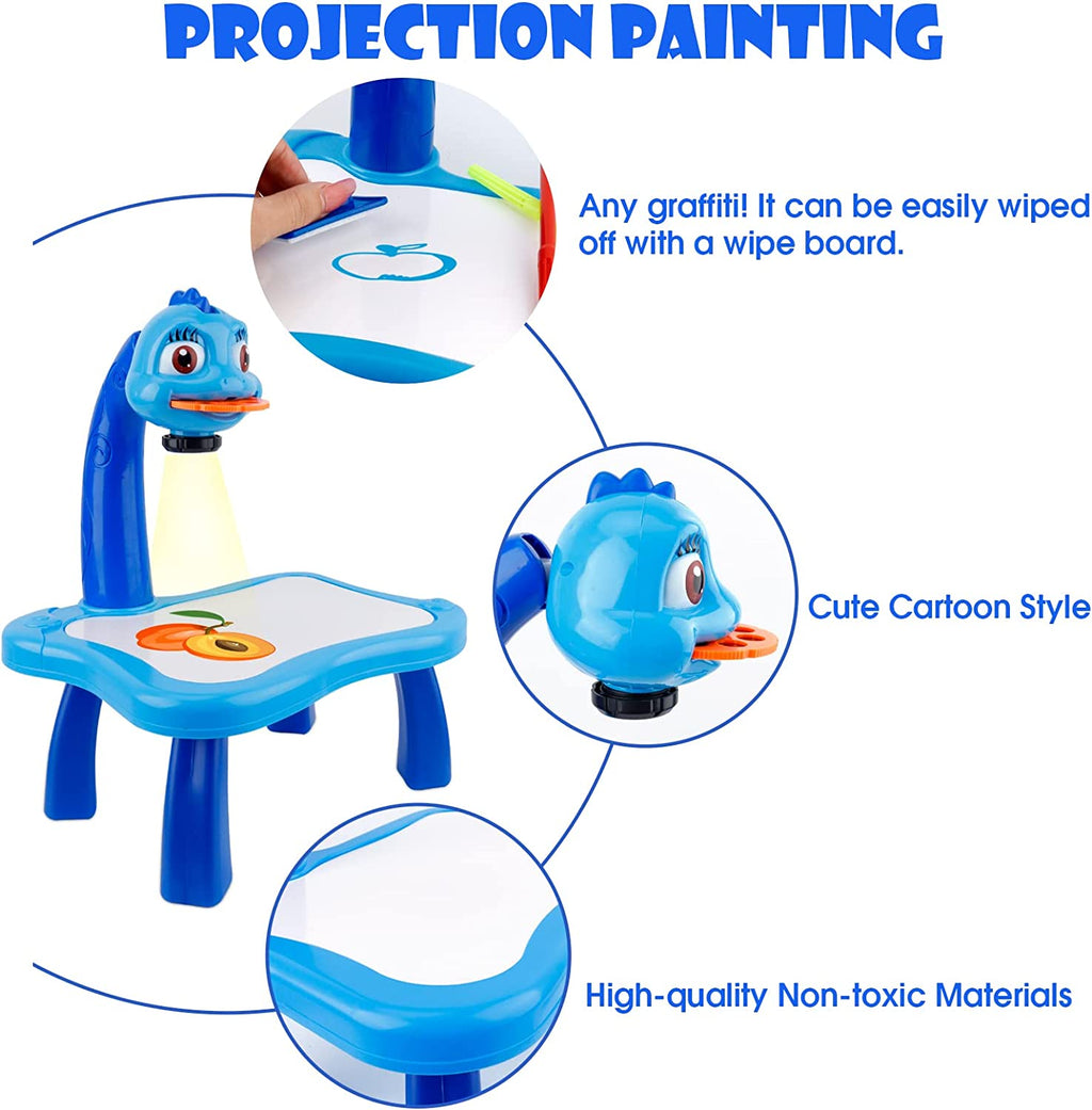 Drawing Projector with LED Light and Reusable Board, Multiple Pattern Slides All Vera Mart