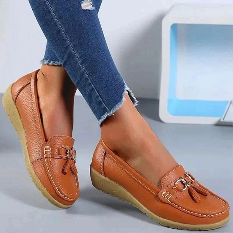 Women's Slip On Loafers with Contoured Insoles and Ventilated Upper All Vera Mart