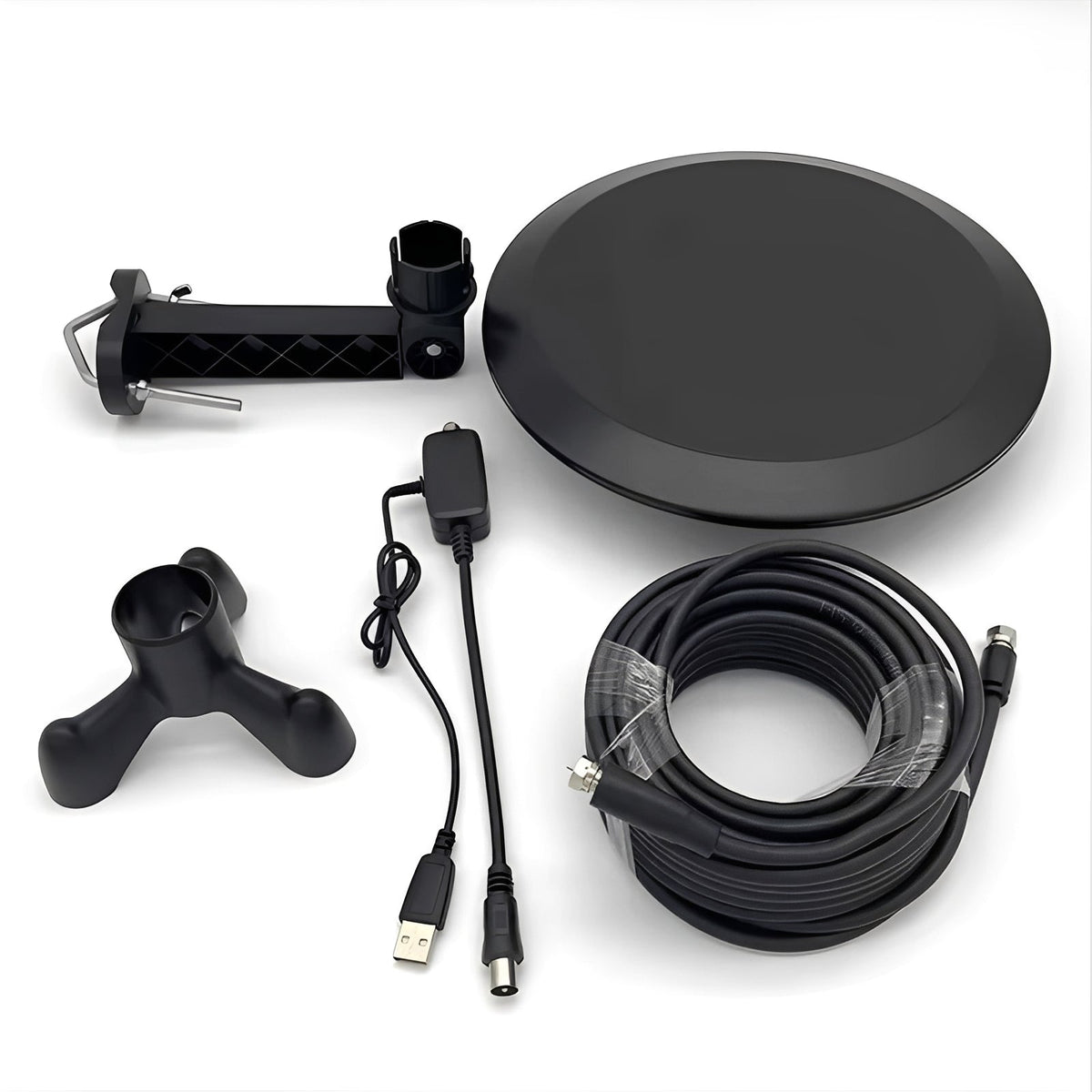 Outdoor HDTV Antenna with Extended Range Reception and Weather Resistant Housing All Vera Mart