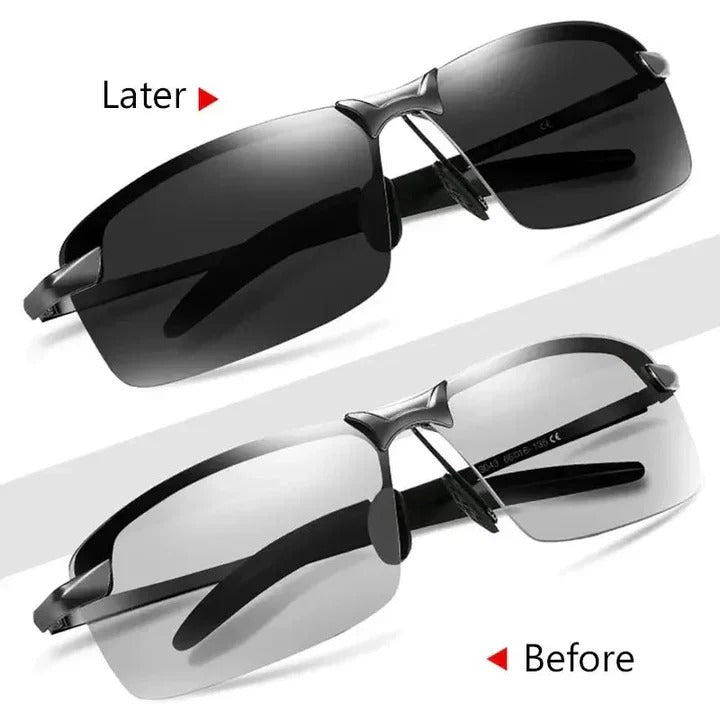 Photochromic Polarized Sunglasses with UV400 Protection and Auto-Tinting Lenses All Vera Mart