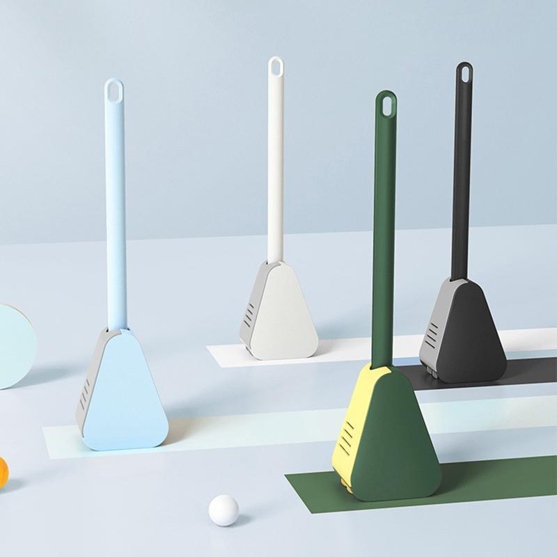Wall Mount Toilet Brush with Deep Cleaning Bristles and Adhesive Holder All Vera Mart