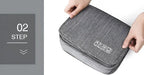 Toiletry Bag with Hanging Hook and Zippered Compartments, Foldable Travel Organizer All Vera Mart
