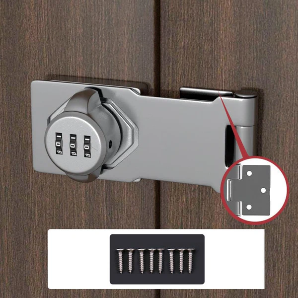 Combination Cabinet Lock with Three Digit Code and Resettable Dials All Vera Mart