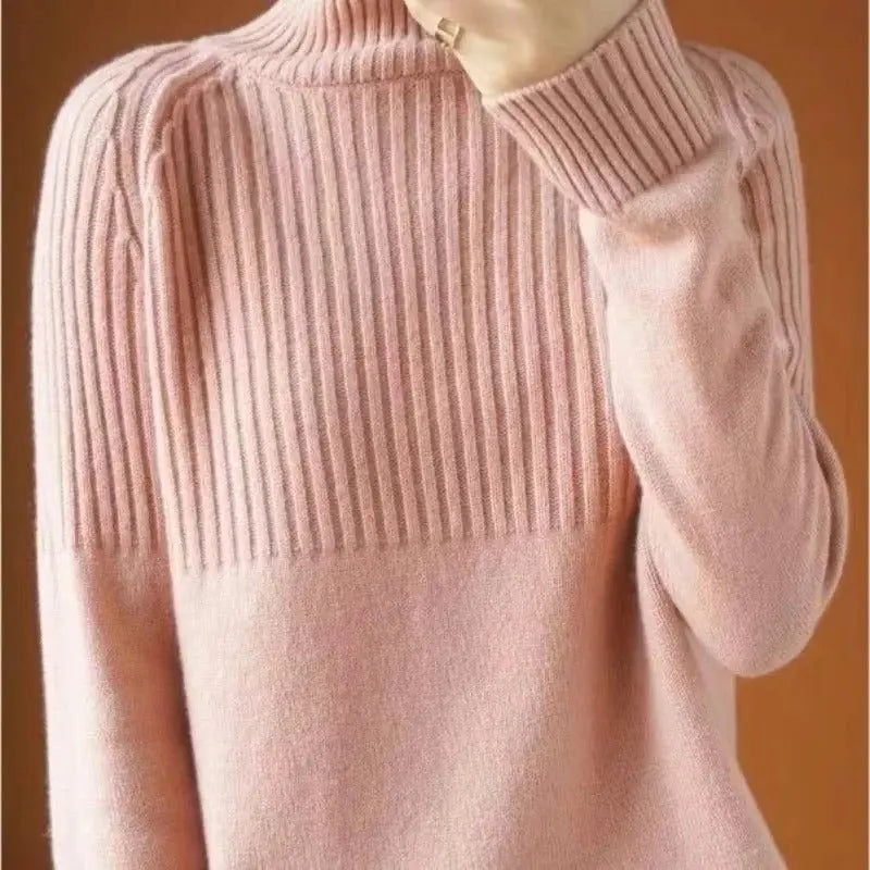 Cashmere Turtleneck Sweater with Fine Gauge Knit and Tailored Fit, Lightweight Insulation All Vera Mart