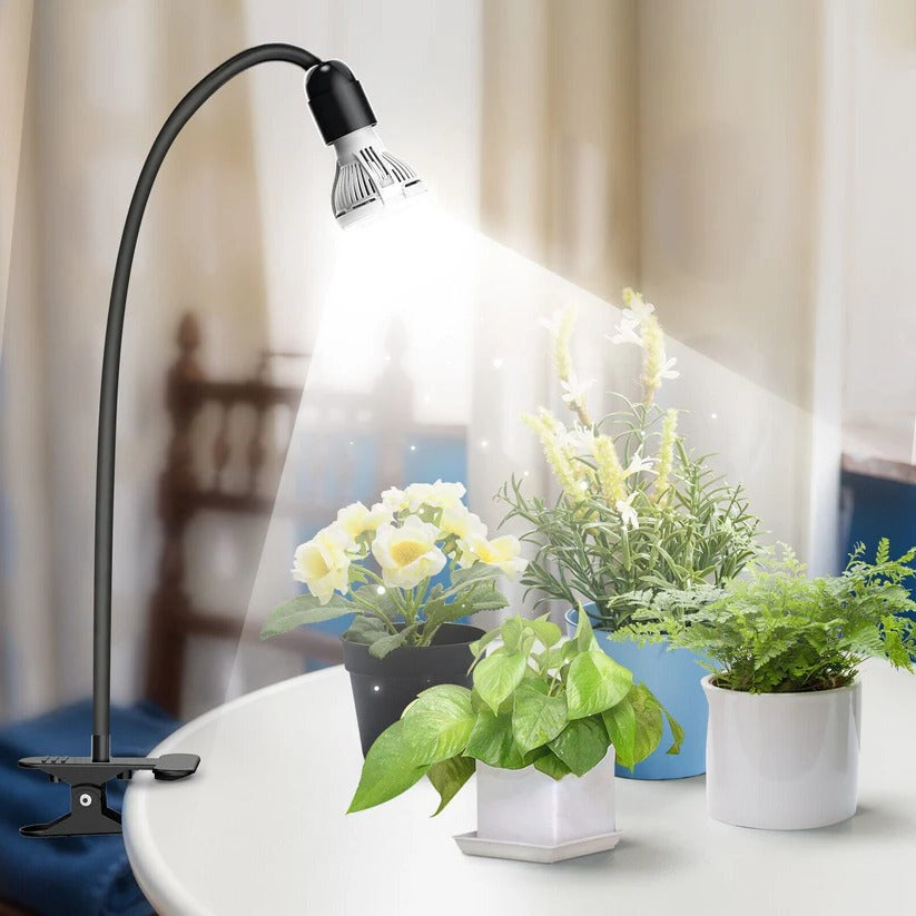 LED Grow Light with Adjustable Gooseneck and Remote Control for Indoor Plants All Vera Mart