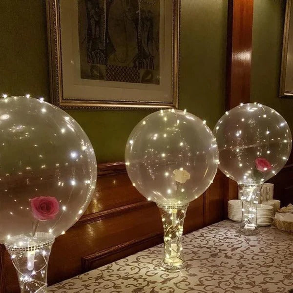 Reusable LED Balloon with Color Cycling Light and Natural Latex, 18-24 Inch All Vera Mart