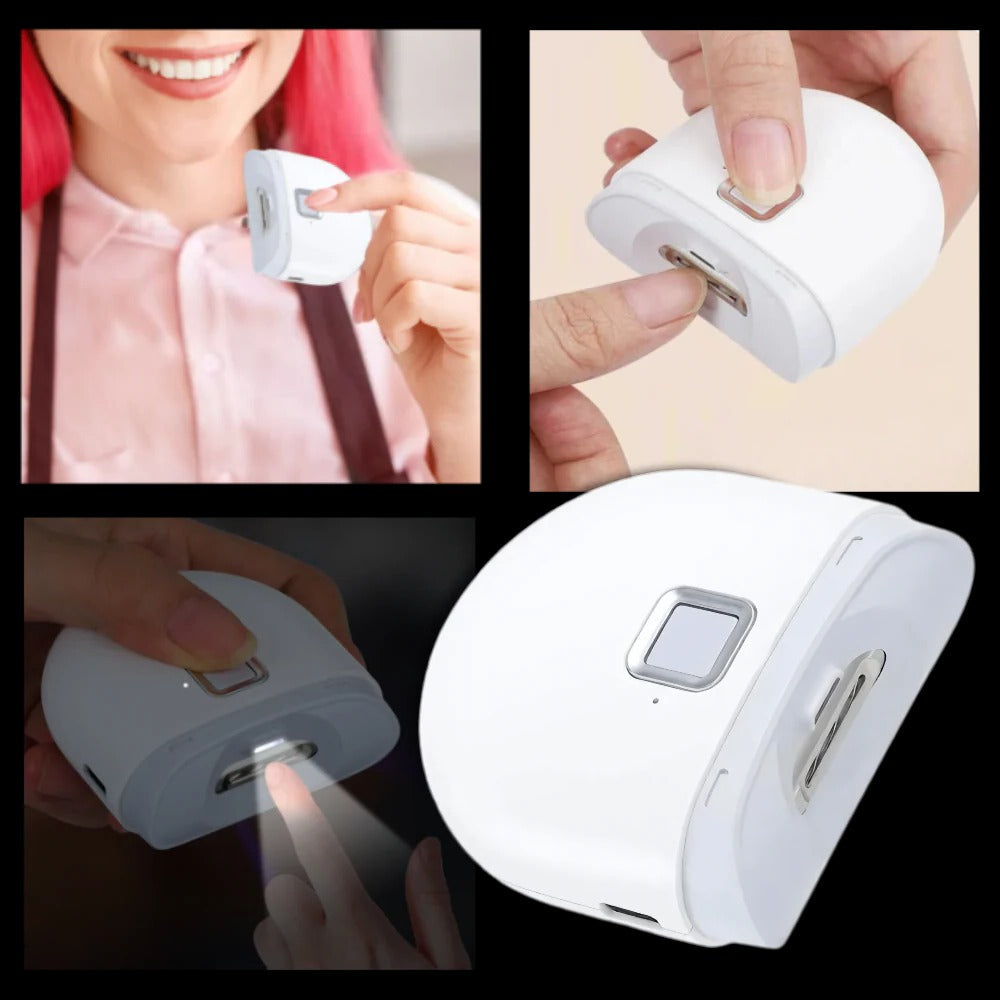 Rechargeable Electric Nail File with Automatic LED Light and Dual Speed Control All Vera Mart