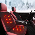 Heated Car Seat Cushion with Adjustable Temperature and Secure Hook Attachment All Vera Mart