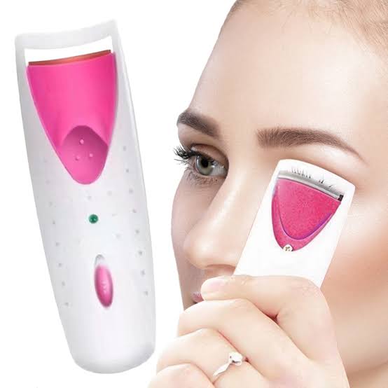 Heated Eyelash Curler with Silicone Pad and Battery Power, Fast Heat-Up All Vera Mart