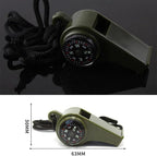 150 Decibel Emergency Whistle with Built-in Compass and Thermometer, Nylon Lanyard All Vera Mart