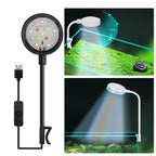 Aquarium Clip Light with Full Spectrum Bulbs and 360 Degree Gooseneck Arm All Vera Mart